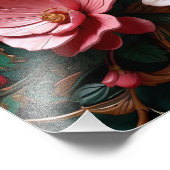 Abstracte 3D Flowers Foto Afdruk (Hoek)