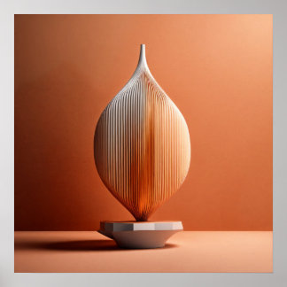 Abstracte 3D minimalistische kunst voor wall Poste Poster