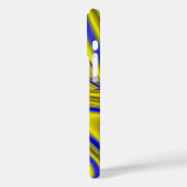 Abstracte 3D-regenboogkunst in goudgeel en blauw Case-Mate iPhone Case (Achterkant / Links)