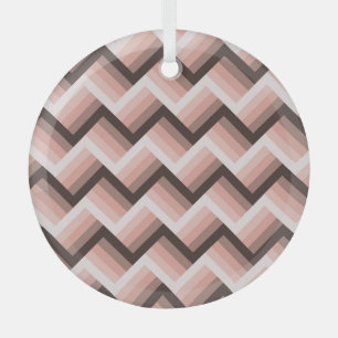 Abstracte 3D Stripe Naadloos Glas Ornament