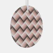 Abstracte 3D Stripe Naadloos Glas Ornament (Voorkant Rechts)