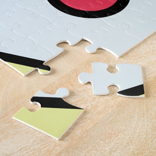 Abstracte 80s memphis pop art style graphics legpuzzel (Zijkant)