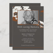 Abstracte Aankondiging van de begrafenis van Flora (Voorkant / Achterkant)