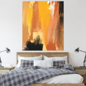 Abstracte aardbodem canvas afdruk (Insitu (Slaapkamer))