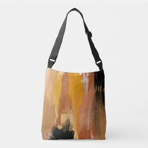 Abstracte aardbodem crossbody tas