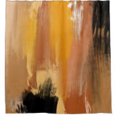 Abstracte aardbodem douchegordijn (Voorkant)
