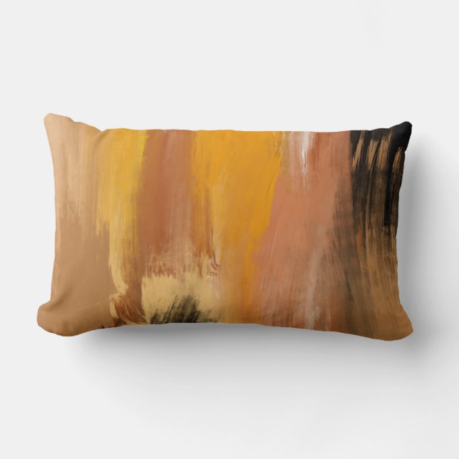 Abstracte aardbodem kussen (Voorkant)