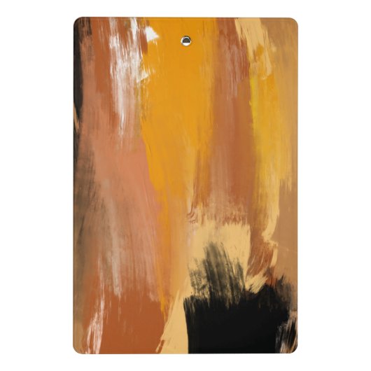 Abstracte aardbodem mini klembord (Achterkant)