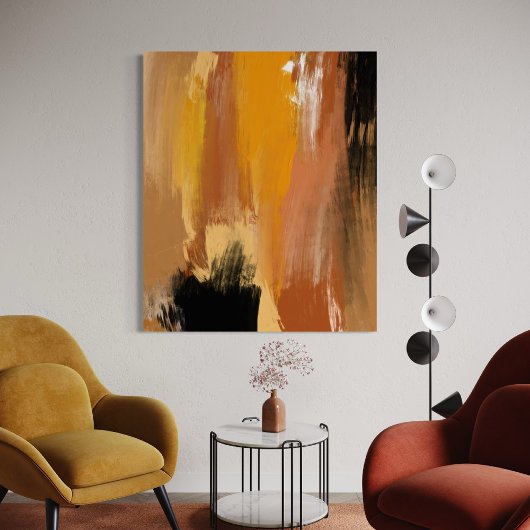 Abstracte aardbodem poster