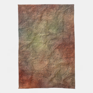 Abstracte aardetonekleuren keukenhanddoeken