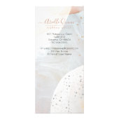 Abstracte aardeWaterverf Makeup Artist Reclamekaart (Achterkant)