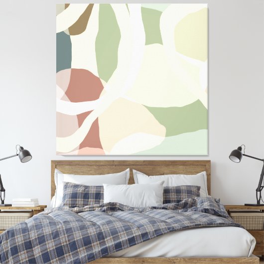 Abstracte aardheid canvas afdruk (Insitu (Slaapkamer))