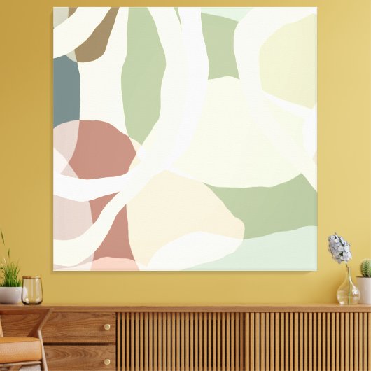 Abstracte aardheid canvas afdruk (Insitu (Woonkamer))