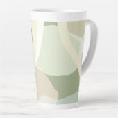 Abstracte aardheid latte mok (Rechterhoek)