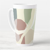 Abstracte aardheid latte mok (Linkerhoek)