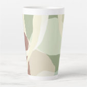 Abstracte aardheid latte mok (Voorkant)
