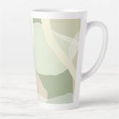 Abstracte aardheid latte mok (Rechts)