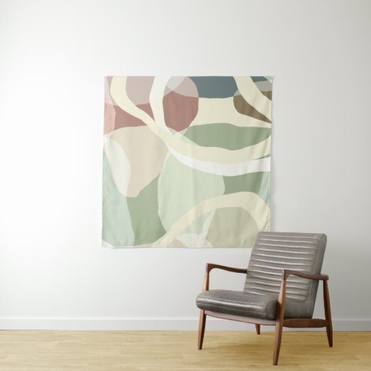 Abstracte aardheid wandkleed (In Situ (horizontaal))