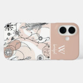 Abstracte aardse Boho minimalistische stijl Case-Mate iPhone Case (Achterkant (horizontaal))