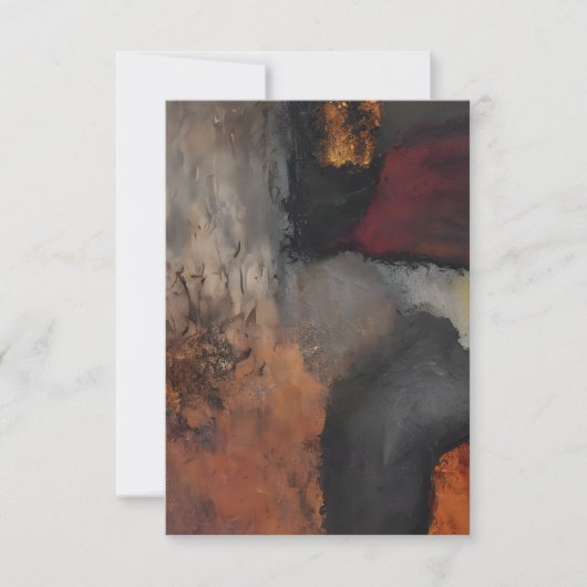 Abstracte aardtonen kaart (Voorkant)