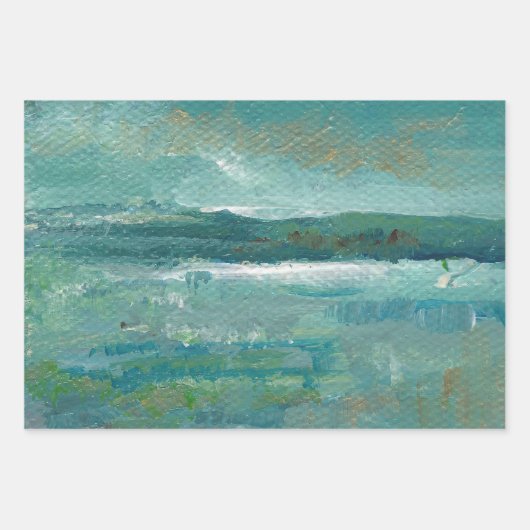 Abstracte  Abstracte strand kust Inpakpapier Vel (Voorkant 2)