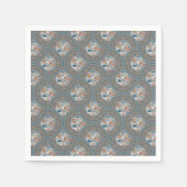 Abstracte Accent Dot Mandala Ogee Scallop Decoupag Servet (Voorkant)