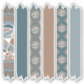 Abstracte Accent Dot Mandala Patterns Washi Tape Sticker (Voorkant)