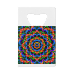 Abstracte achtergrond 2 kredietkaart flessenopener