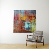 Abstracte achtergrond. 2d illustratie. Digitale ac Wandkleed (In situ)