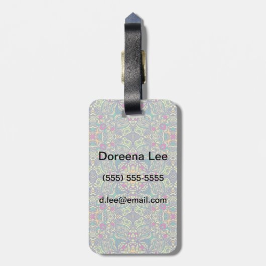 Abstracte  achtergrond bagagelabel (Achterkant verticaal)