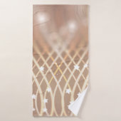 Abstracte achtergrond. bruine achtergrond met golv badhanddoek (Badhanddoek)