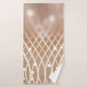 Abstracte achtergrond. bruine achtergrond met golv badhanddoek