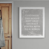 Abstracte Achtergrond Custom Wedding Poster Grijs