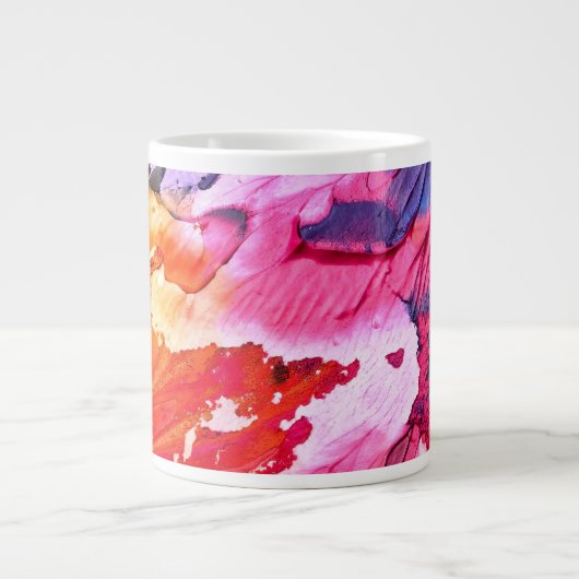 Abstracte achtergrond extra grote beker (Voorkant)