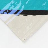 Abstracte achtergrond, geometrische lijnen, spatte fleece deken (Hoek)