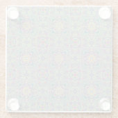 Abstracte  achtergrond glazen onderzetter (Achterkant)