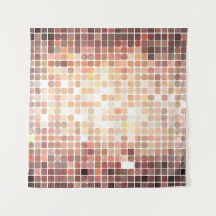 abstracte achtergrond: gouden mozaïek. illustratie wandkleed