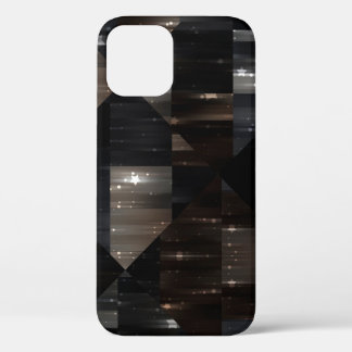 abstracte achtergrond. grijze mozaïekafbeelding di iPhone 12 hoesje