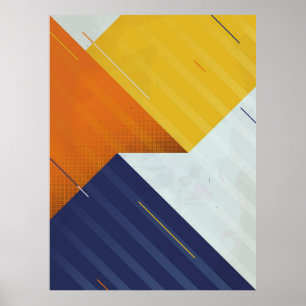 Abstracte achtergrond. Grunge textuur. Driehoeksge Poster