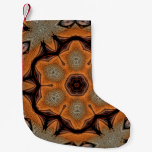 Abstracte achtergrond. Het gloeien kleurenontwerpe Kleine Kerstsok