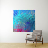 Abstracte achtergrond. Kleurrijke golvende draagta Wandkleed (In Situ (horizontaal))