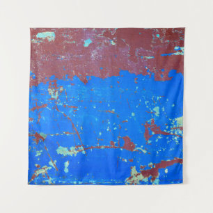 Abstracte achtergrond, Kleurrijke roestige textuur Wandkleed