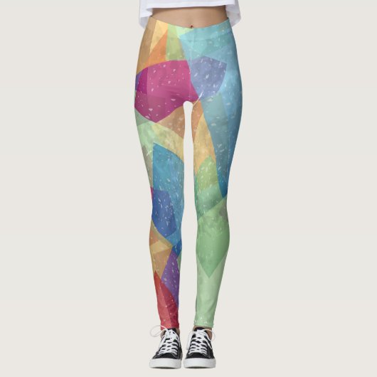 Abstracte achtergrond leggings (Voorkant)