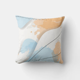 Abstracte achtergrond met gekleurde pasta kussen