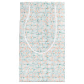 Abstracte achtergrond met gemengde kleine vlekken klein cadeauzakje (Voorkant)