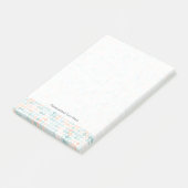 Abstracte achtergrond met gemengde kleine vlekken post-it® notes (Schuin)