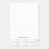 Abstracte achtergrond met gemengde kleine vlekken post-it® notes (Voorkant)