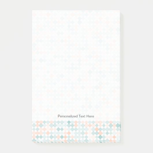 Abstracte achtergrond met gemengde kleine vlekken post-it® notes (Voorkant)