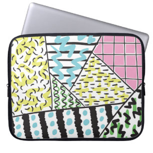Abstracte achtergrond met handtekening 3 laptop sleeve