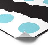 Abstracte achtergrond met handtekening 3 poster (Hoek)